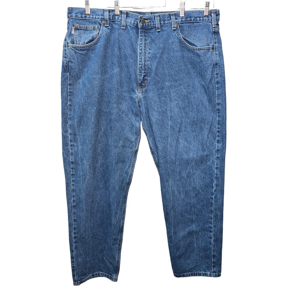 Carhartt Jeans Mens 44x32 Relaxed Fit Straight Leg Blue Denim Gorpcore Workwear